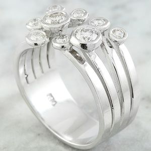 0.60 Carat Diamond 14K White Gold Ring